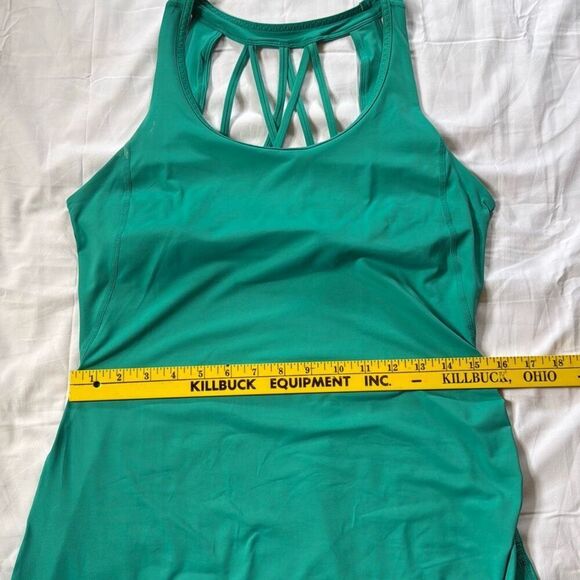 Toad and co aquaflex green dress size medium strappy built in bra athletic sport - Picture 9 of 10